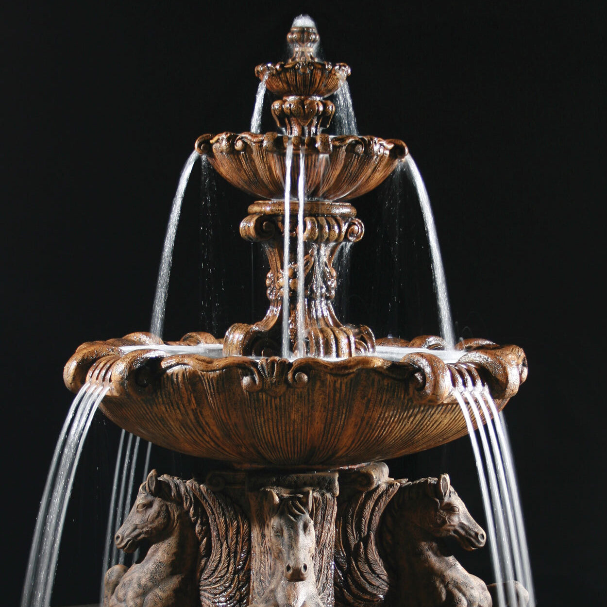 2-Tier Cavalli Outdoor Water Fountain for Pond (without basin coping components)