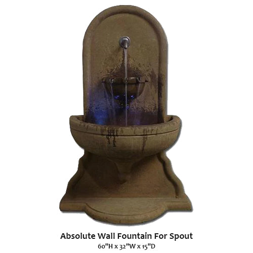 Absolute Wall Fountain For Spout