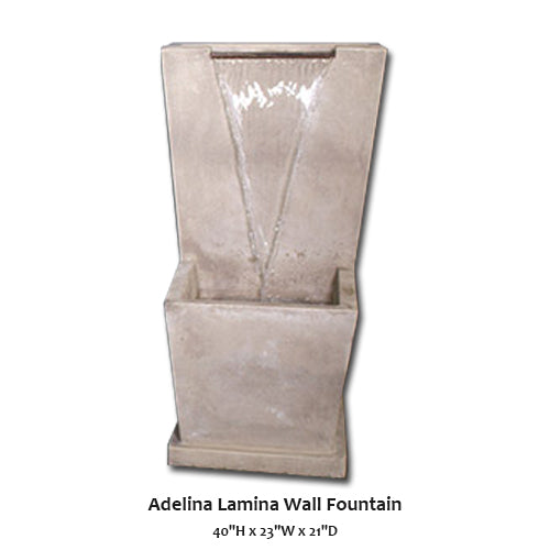 Adelina Lamina Wall Fountain