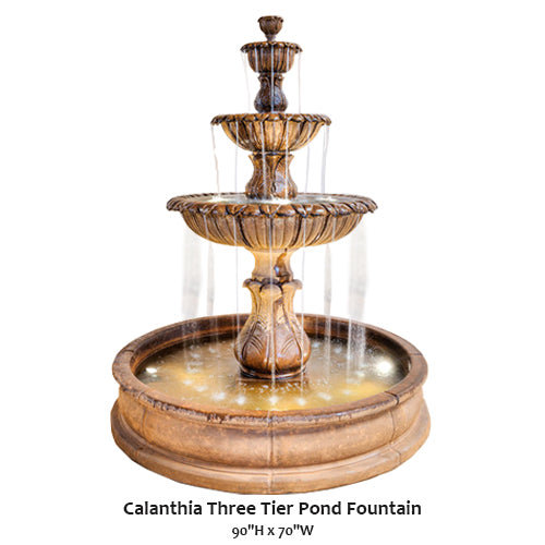 Calanthia Three Tier Pond Fountain