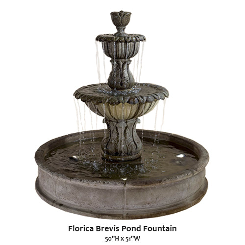 Florica Brevis Pond Fountain