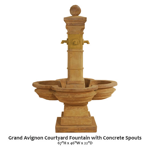 Grand Avignon Courtyard Fountain