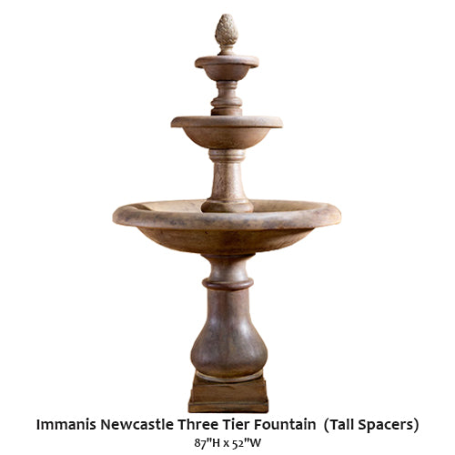 Immanis Newcastle Three Tier Fountain (Tall Spacers)