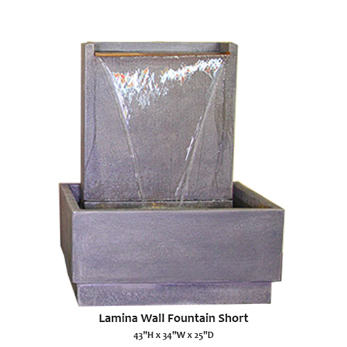 Lamina Wall Fountain Short