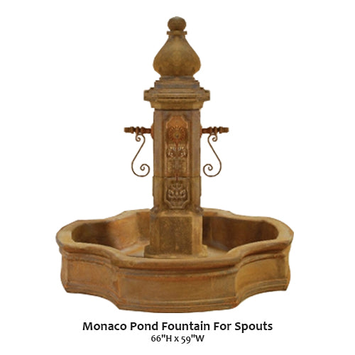 Monaco Pond Fountain For Spouts