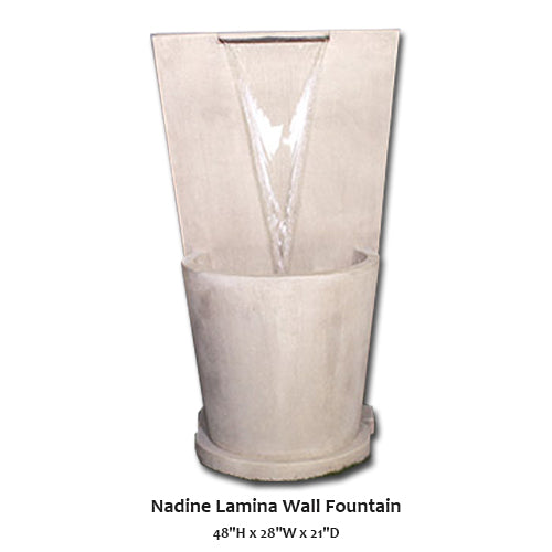 Nadine Lamina Wall Fountain