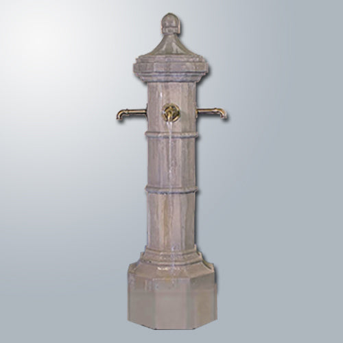 Robaix Column Fountain For Spouts-Column Only-Plumbed for Pond