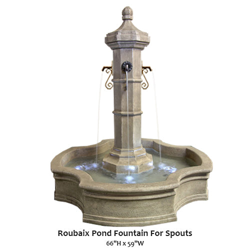 Roubaix Pond Fountain For Spouts