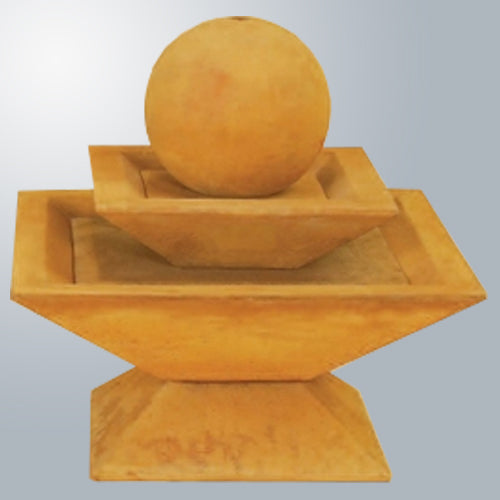 Shallow Two Tier Tapered Square Fountain