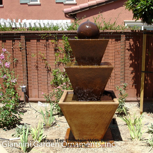 Three Tier Fountain With Ball