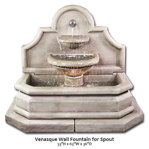 Venasque Wall Fountain for Spout