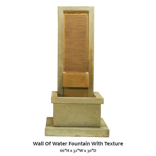 Wall Of Water Fountain With Texture
